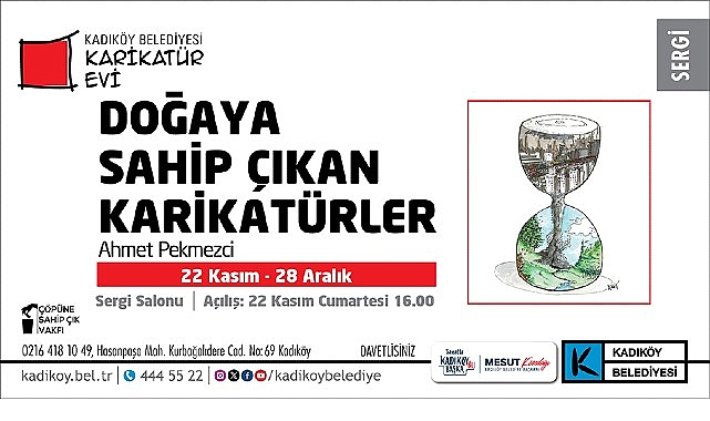 Kadıköy’de “Doğaya Sahip Çıkan Karikatürler” Sergisi