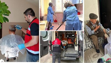 Evde Destek Hizmetleri Devam Ediyor