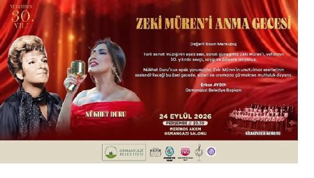 Şarkılar Osmangazi’de Zeki Müren İçin Söylenecek