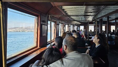 Bergama Vapuru ile tarihe yolculuk başladı