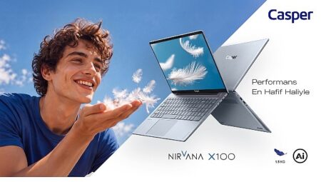 Casper Nirvana X100, 15,6 inç ekranı 1,5 kg hafiflikle buluşturuyor